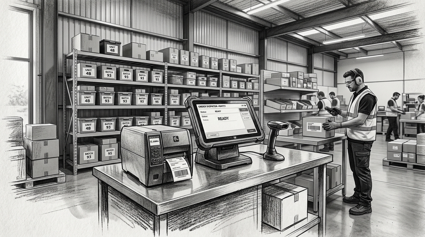 Trazabilidad en planta: el rol del hardware POS en el control de ingresos y despachos